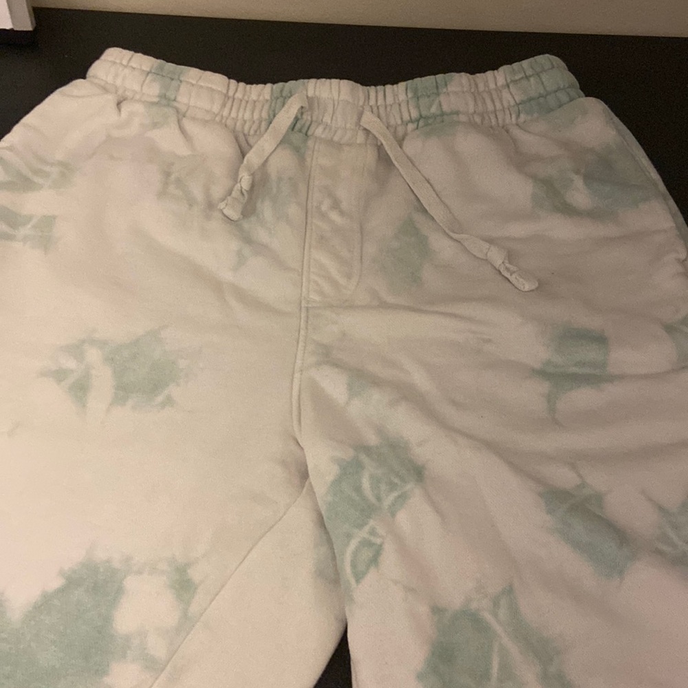 Mint Green and White Shorts